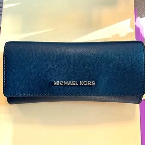 Michael Kors Wallet.  Navy blue.  Slightly used.